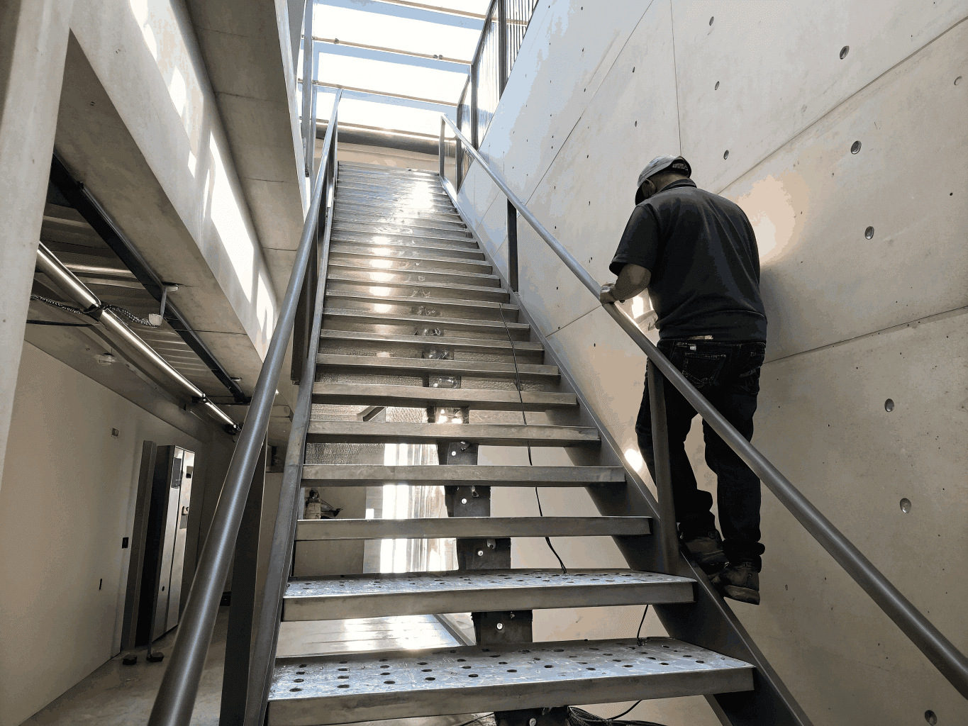 Folded Steel Box Treads